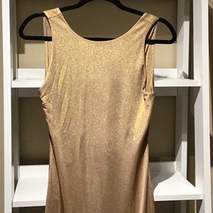 Thin Gold Shimmery Dress